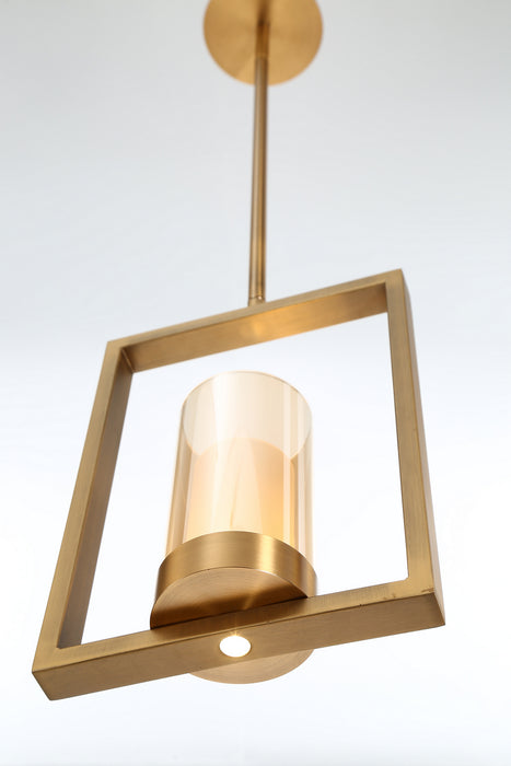 LED Pendant from the Londra collection in Bronze finish