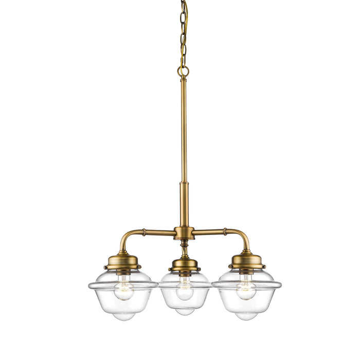 Millennium - 3453-HBZ - Three Light Chandelier - Neo-Industrial - Heirloom Bronze