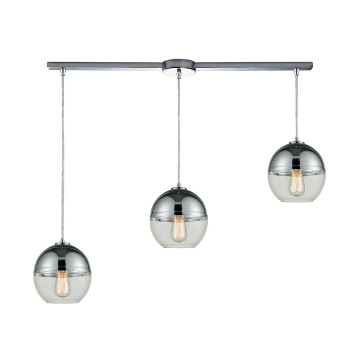 ELK Home - 10492/3L - Three Light Pendant - Revelo - Polished Chrome