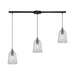 ELK Home - 10671/3L - Three Light Pendant - Hand Formed Glass - Oil Rubbed Bronze