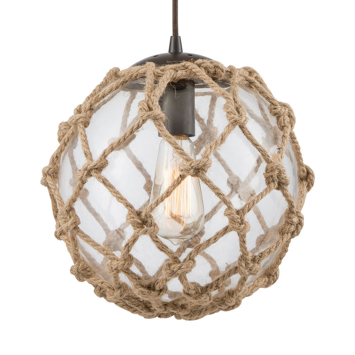 Three Light Pendant from the Coastal Inlet collection in Oil Rubbed Bronze finish