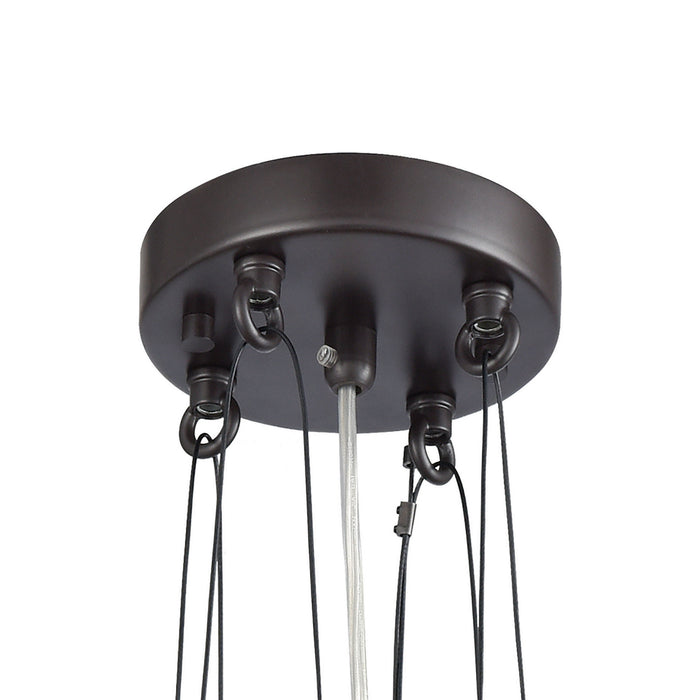 One Light Mini Pendant from the Waterbury collection in Oil Rubbed Bronze finish