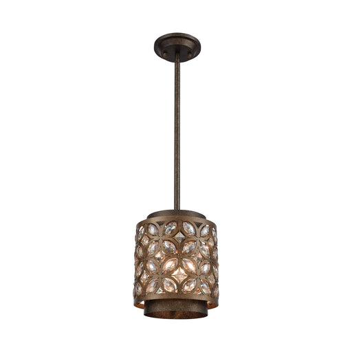 ELK Home - 12152/1 - One Light Mini Pendant - Rosslyn - Mocha, Deep Bronze, Deep Bronze