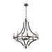 ELK Home - 15236/8 - Eight Light Chandelier - Riveted Plate - Polished Nickel