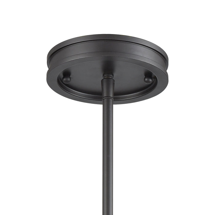 One Light Mini Pendant from the Synchronis collection in Oil Rubbed Bronze finish