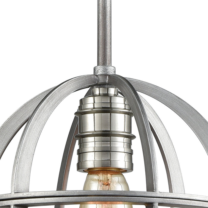 One Light Mini Pendant from the Aubridge collection in Polished Nickel finish