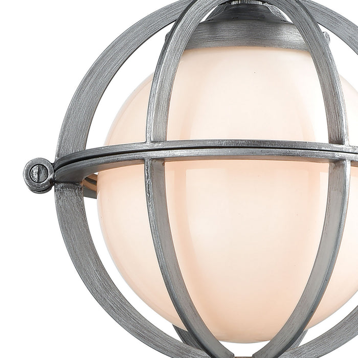 One Light Mini Pendant from the Aubridge collection in Weathered Zinc finish