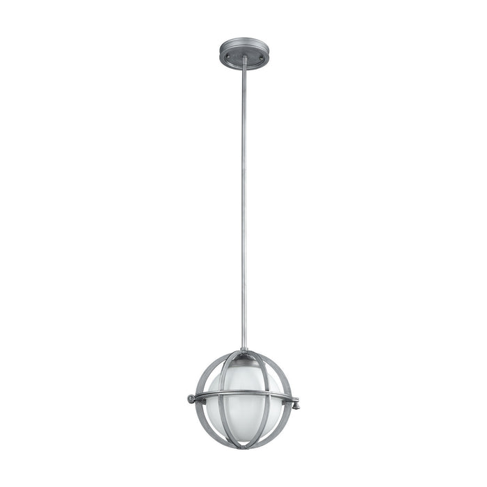 One Light Mini Pendant from the Aubridge collection in Weathered Zinc finish