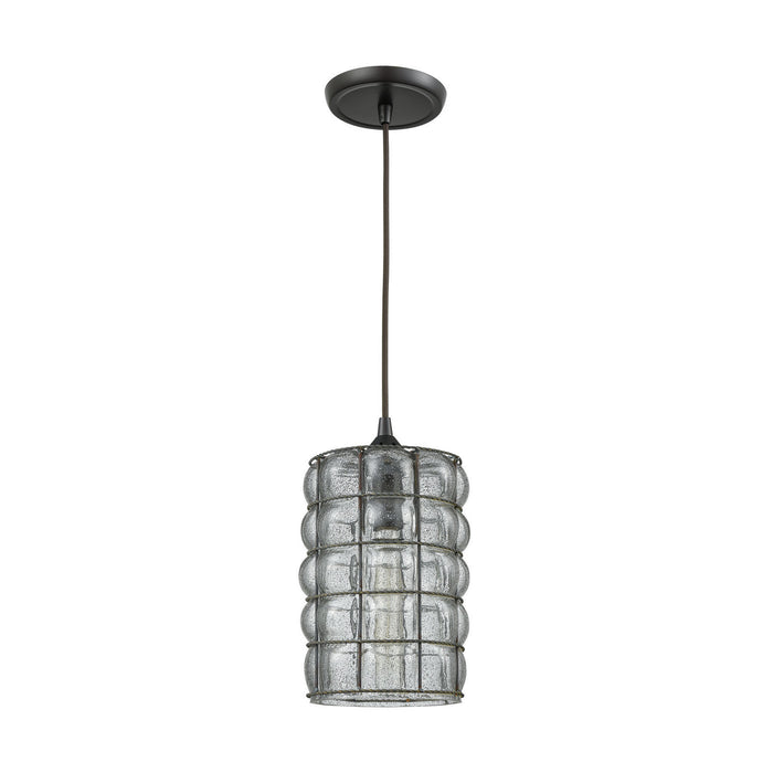 One Light Mini Pendant from the Murieta collection in Oil Rubbed Bronze finish