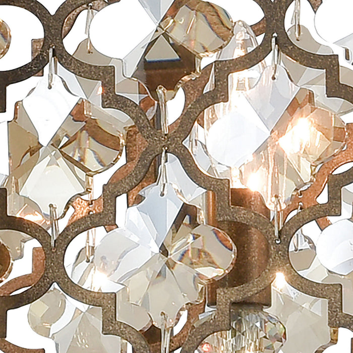 Eight Light Chandelier from the Armand collection in Weathered Bronze finish