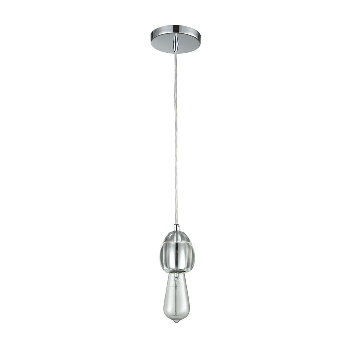 One Light Mini Pendant from the Socketholder collection in Polished Chrome finish