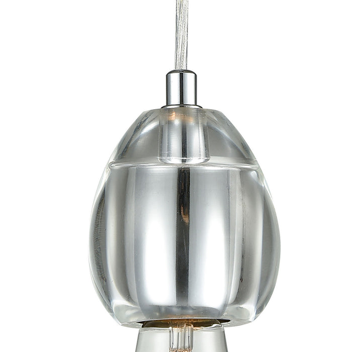 Three Light Pendant from the Socketholder collection in Polished Chrome finish