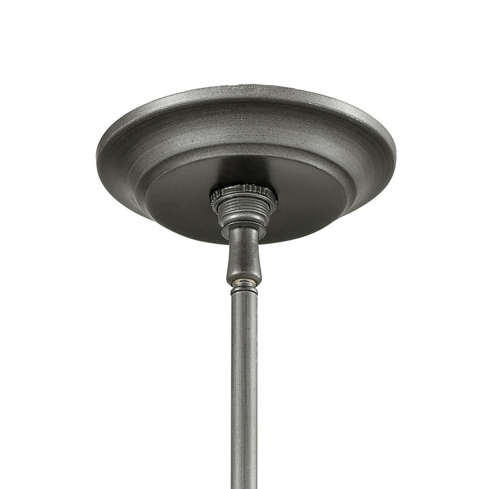 One Light Mini Pendant from the Sturgis collection in Weathered Zinc finish