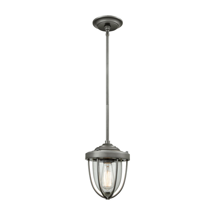 ELK Home - 33100/1 - One Light Mini Pendant - Sturgis - Weathered Zinc