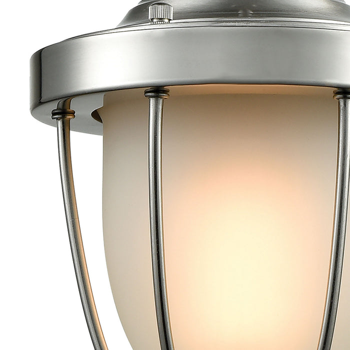 One Light Mini Pendant from the Sturgis collection in Satin Nickel finish