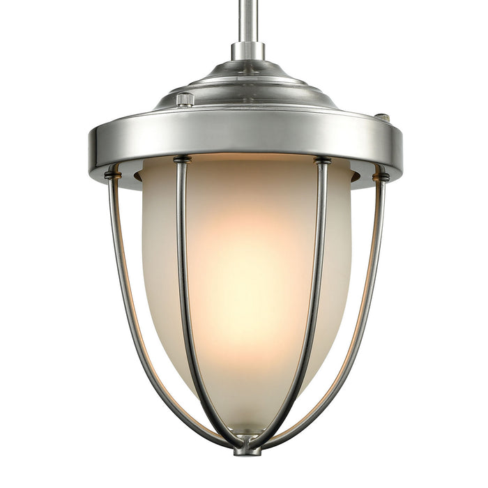 One Light Mini Pendant from the Sturgis collection in Satin Nickel finish