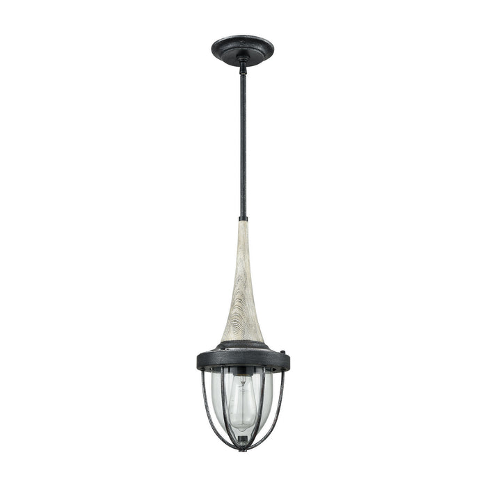 One Light Mini Pendant from the Sturgis collection in Silvered Graphite finish