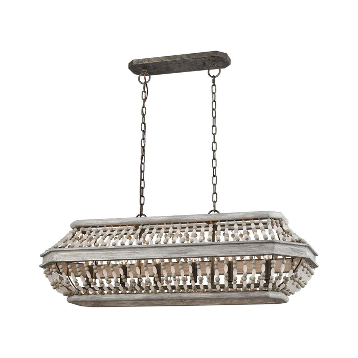 ELK Home - 33192/6 - Six Light Chandelier - Summerton - Washed Gray, Malted Rust, Malted Rust