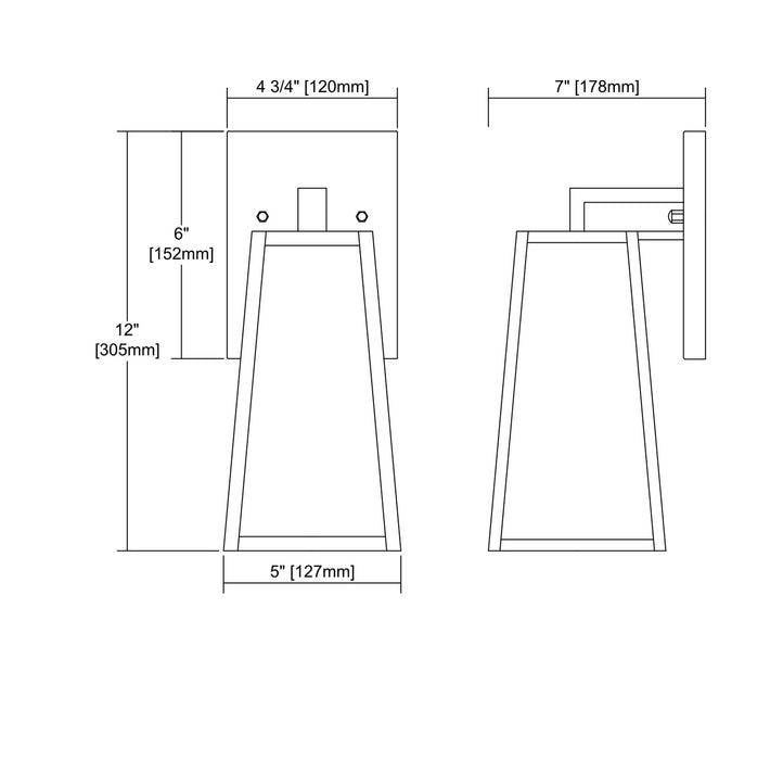 One Light Wall Sconce from the Meditterano collection in Birtchwood finish