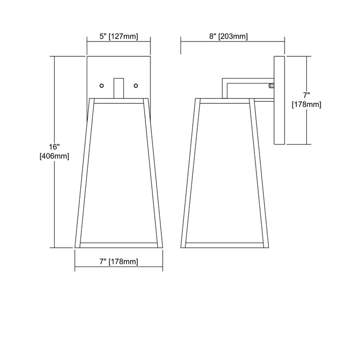 One Light Wall Sconce from the Meditterano collection in Birtchwood finish