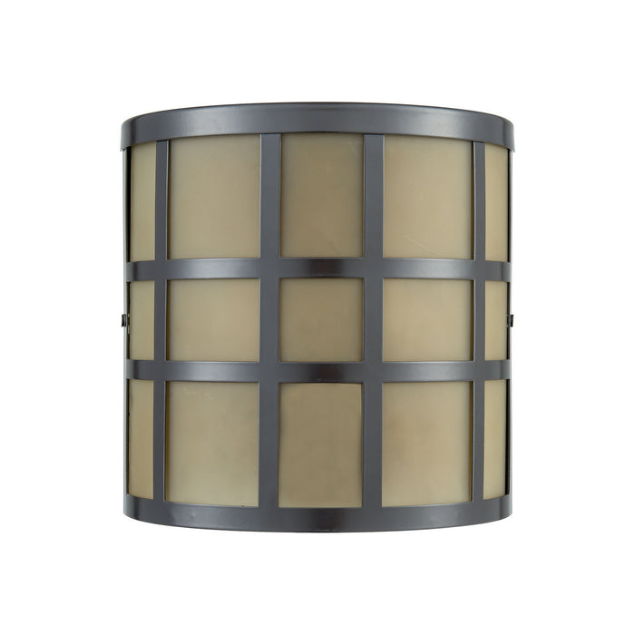 Two Light Wall Sconce from the Hooper collection in Oil Rubbed Bronze finish