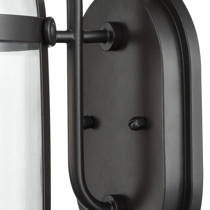 One Light Wall Sconce from the Hunley collection in Oil Rubbed Bronze finish