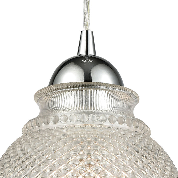 One Light Mini Pendant from the Victoriana collection in Polished Chrome finish