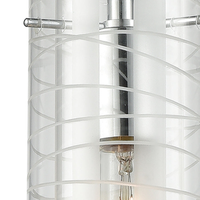 Six Light Pendant from the Swirl collection in Polished Chrome finish
