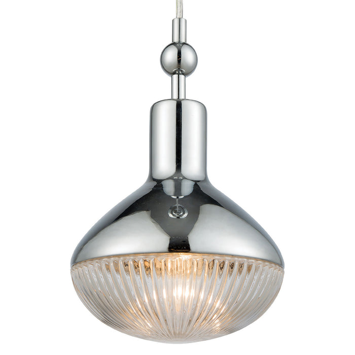 One Light Mini Pendant from the Ravette collection in Polished Chrome finish