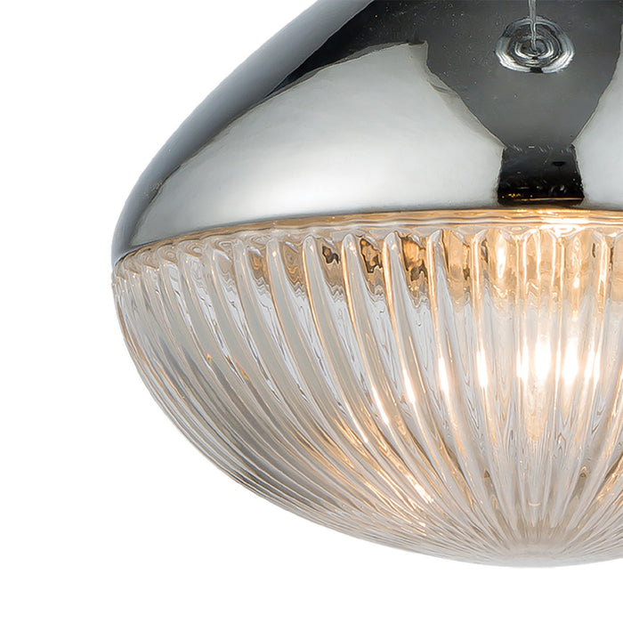 Three Light Pendant from the Ravette collection in Polished Chrome finish