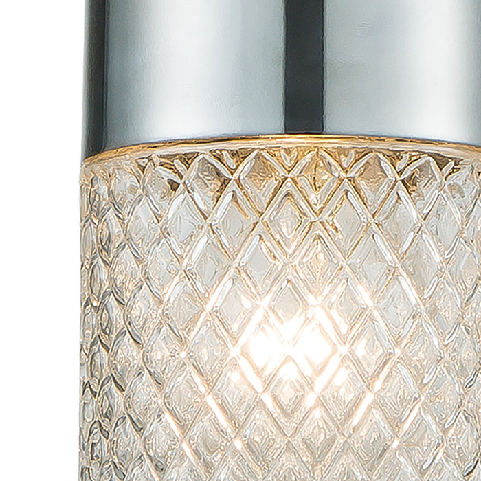 One Light Mini Pendant from the Capsula collection in Polished Chrome finish