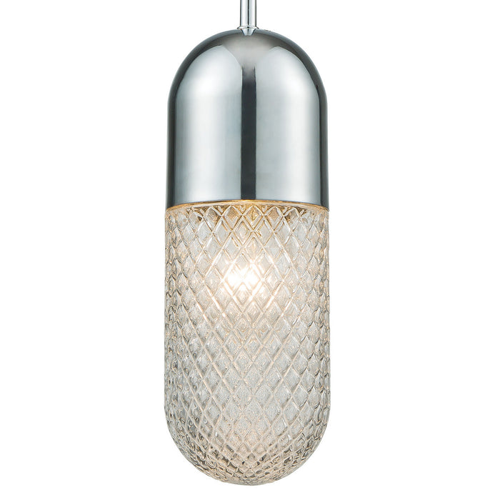 Four Light Pendant from the Capsula collection in Polished Chrome finish