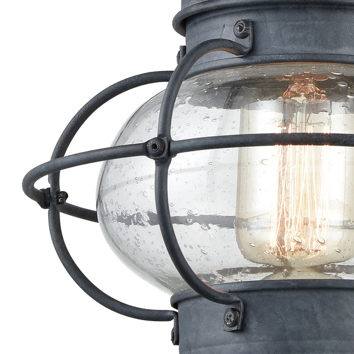 One Light Wall Sconce from the Onion collection in Aged Zinc finish