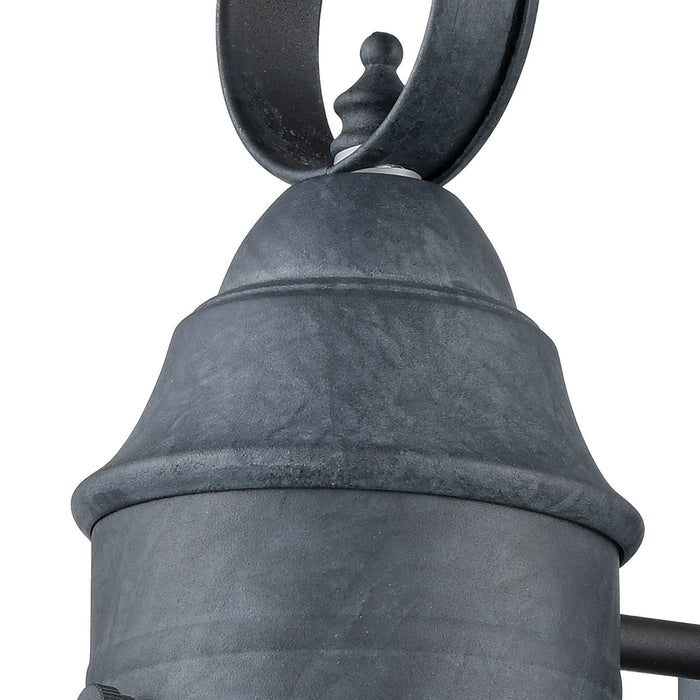 One Light Wall Sconce from the Onion collection in Aged Zinc finish