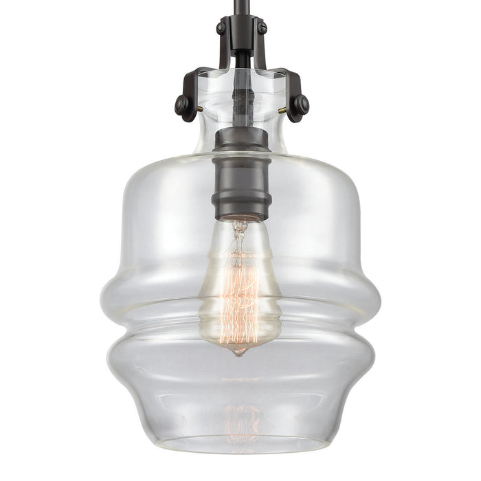 One Light Mini Pendant from the Zumbia collection in Oil Rubbed Bronze finish