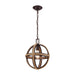 ELK Home - 63063-1 - One Light Mini Pendant - Natural Rope - Oil Rubbed Bronze