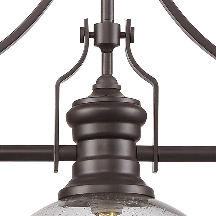 Three Light Island Pendant from the Chadwick collection in Oil Rubbed Bronze finish