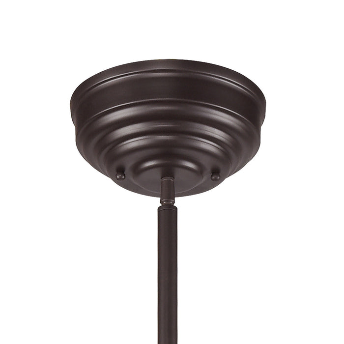 Three Light Island Pendant from the Chadwick collection in Oil Rubbed Bronze finish