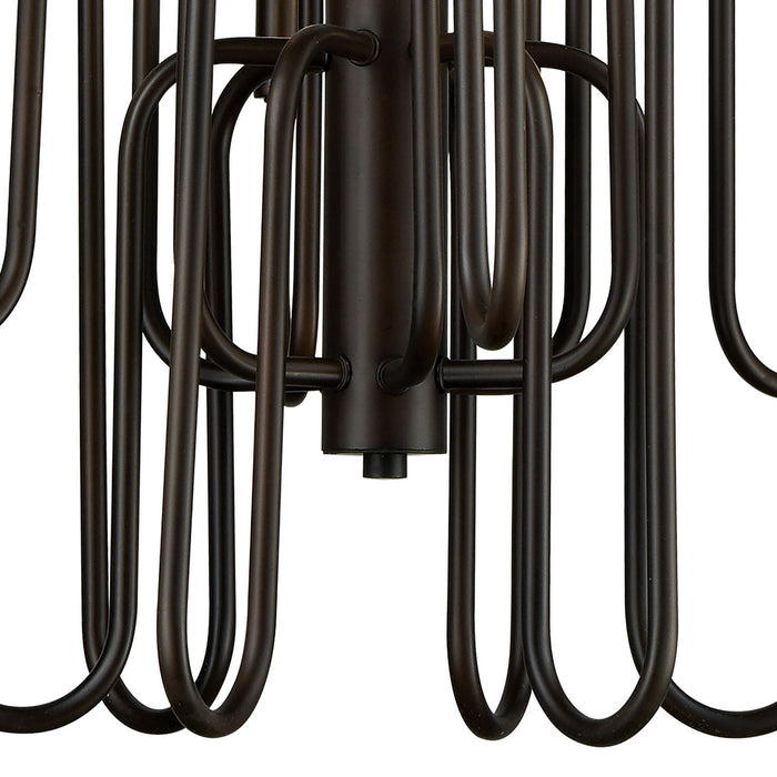 12 Light Chandelier from the Decatur collection in Oil Rubbed Bronze finish