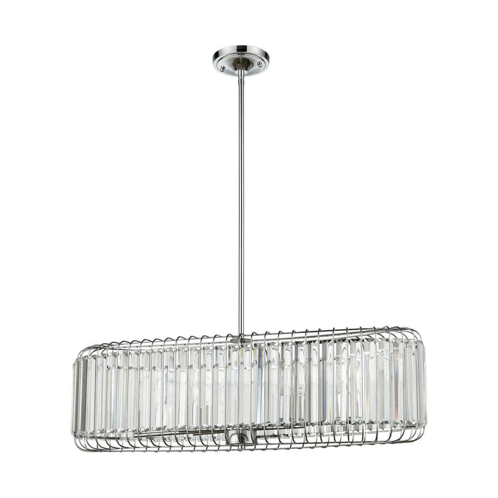 Six Light Chandelier from the Beaumont collection in Polished Chrome finish