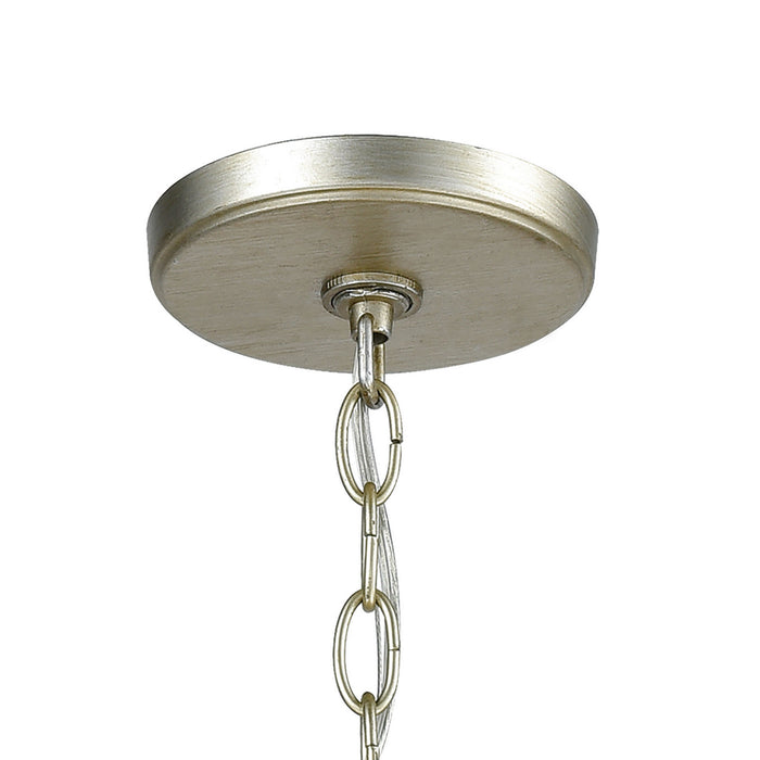 Three Light Pendant from the Whirlwind collection in Aged Silver finish