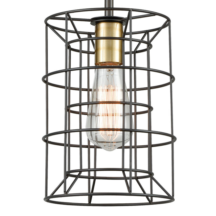 One Light Mini Pendant from the Dayton collection in Oil Rubbed Bronze finish