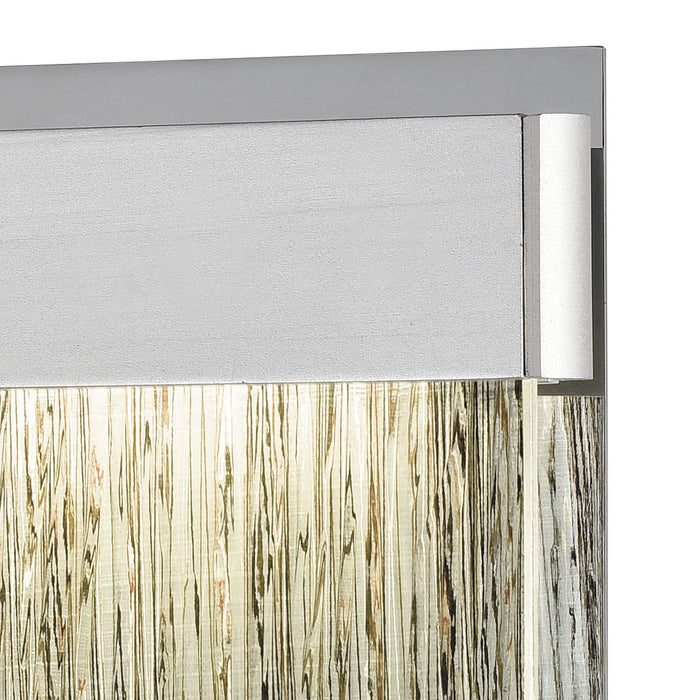 LED Wall Sconce from the Meadowland collection in Satin Aluminum, Polished Chrome, Polished Chrome finish