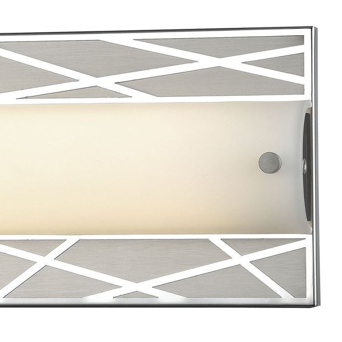 LED Vanity Lamp from the Captiva collection in Polished Stainless, Matte Nickel, Matte Nickel finish