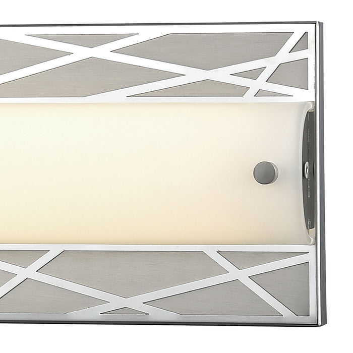 LED Vanity Lamp from the Captiva collection in Polished Stainless, Matte Nickel, Matte Nickel finish