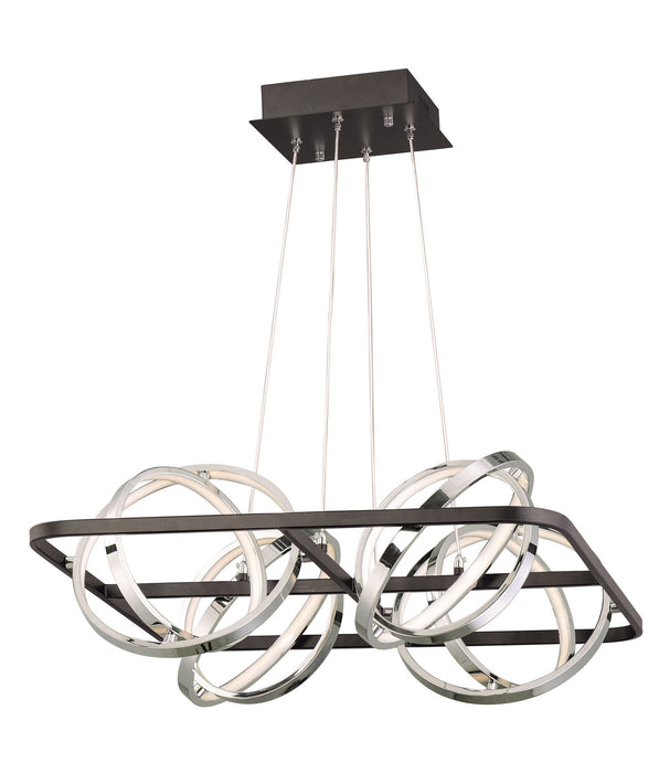 ET2 - E24789-BKPC - LED Pendant - Gyro II - Black / Polished Chrome