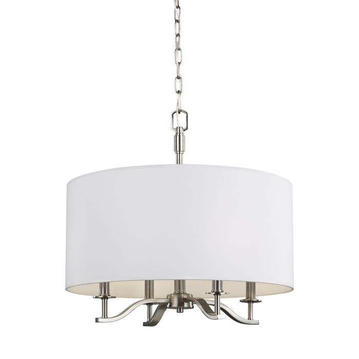Four Light Chandelier from the Hewitt collection in Satin Nickel finish