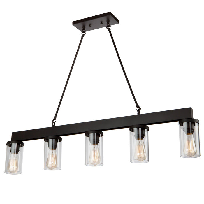 Artcraft - AC10008 - Five Light Island Pendant - Menlo Park - Oil Rubbed Bronze