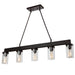 Artcraft - AC10008 - Five Light Island Pendant - Menlo Park - Oil Rubbed Bronze