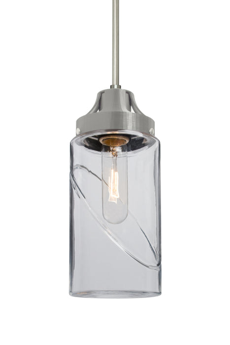 Besa - 1JC-BLINKCL-SN - One Light Pendant - Blink - Satin Nickel